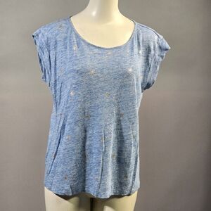 Tommy Bahama Light Blue Starry Short Sleeve Top (Rack6)
